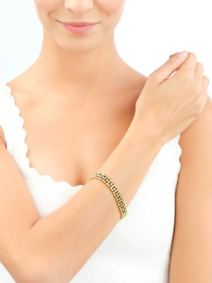 Bransoletka ze stali szlachetnej - kulki