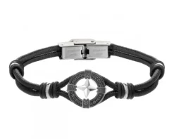 Bransoletka ze stali szlachetnej - kompas