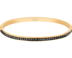 Bransoletka ze stali szlachetnej z kryształami