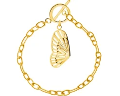 Bransoletka ze stali szlachetnej - motyl