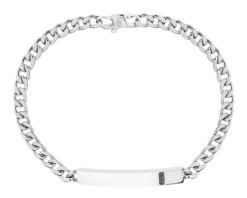 Bransoletka ze stali szlachetnej z cyrkoniami