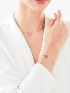 Bransoletka ze stali szlachetnej z markasytami