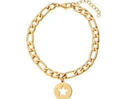 Bransoletka ze stali szlachetnej - gwiazda