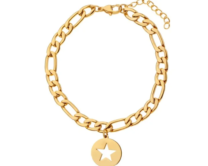 Bransoletka ze stali szlachetnej - gwiazda