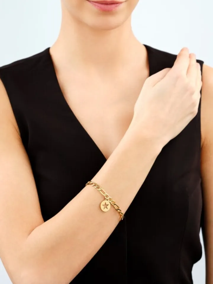 Bransoletka ze stali szlachetnej - gwiazda