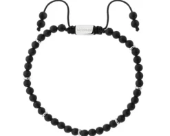 Bransoletka ze stali szlachetnej z agatami