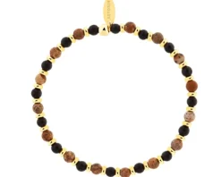 Bransoletka ze stali szlachetnej z agatami i jaspisami