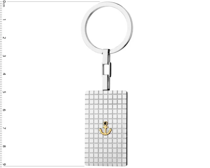 Brelok ze stali szlachetnej - kotwica