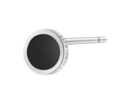 Kolczyk srebrny z agatem