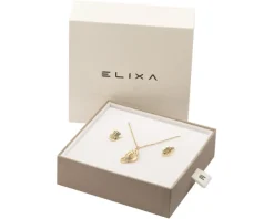 Kolczyki i naszyjnik ze stali szlachetnej - komplet - motyle