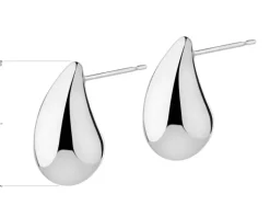 Kolczyki srebrne - łezki