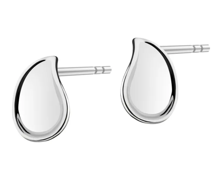 Kolczyki srebrne - łezki