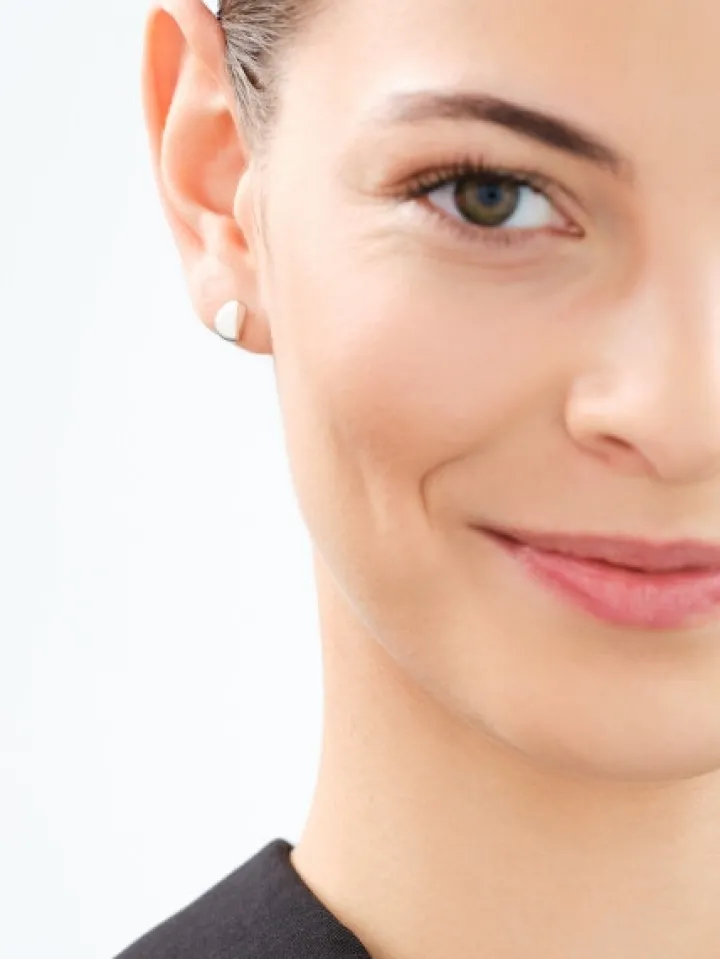 Kolczyki srebrne - fasolki