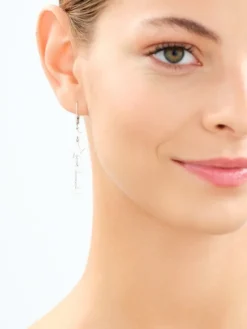 Kolczyki srebrne - gwiazdy, Księżyce