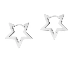 Kolczyki srebrne - gwiazdy