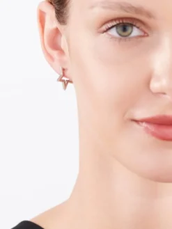 Kolczyki srebrne - gwiazdy