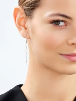 Kolczyki srebrne - gwiazdy