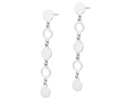 Kolczyki srebrne - koła