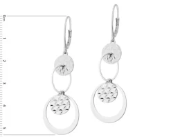 Kolczyki srebrne - koła