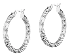 Kolczyki srebrne - koła