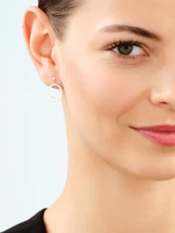 Kolczyki srebrne - koła