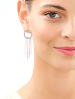 Kolczyki srebrne - koła