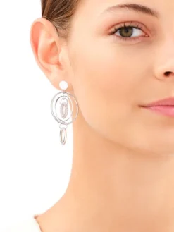 Kolczyki srebrne - koła