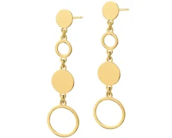 Kolczyki srebrne - koła