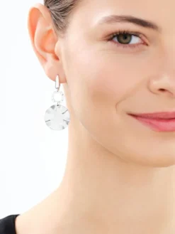 Kolczyki srebrne - koła