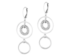 Kolczyki srebrne - koła