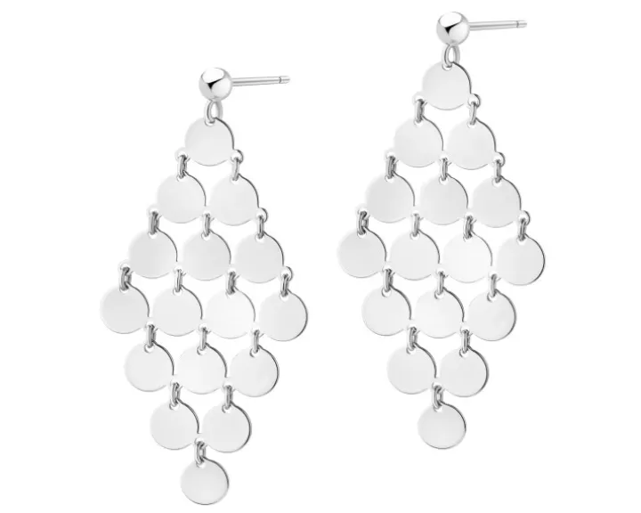 Kolczyki srebrne - koła