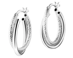 Kolczyki srebrne - koła