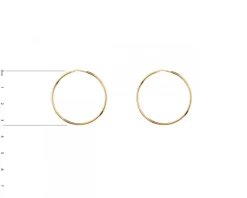 Kolczyki srebrne - koła, 33 mm