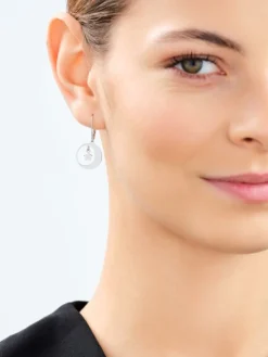 Kolczyki srebrne - Księżyce, gwiazdy