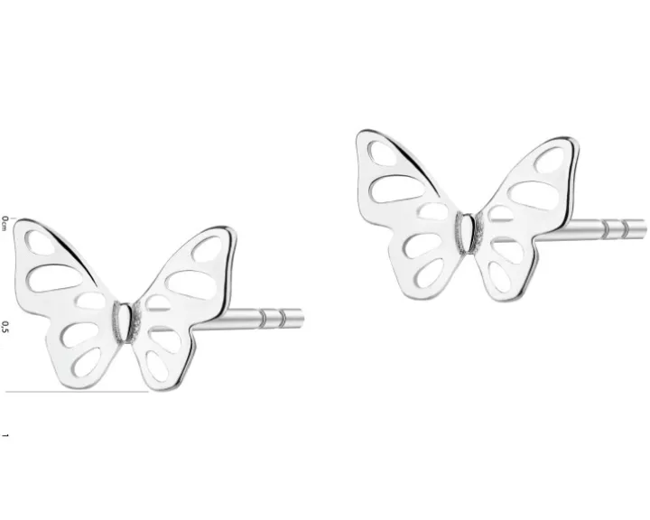 Kolczyki srebrne - motyle