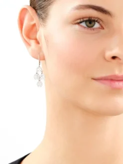 Kolczyki srebrne - rozety