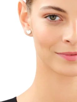 Kolczyki srebrne - serca