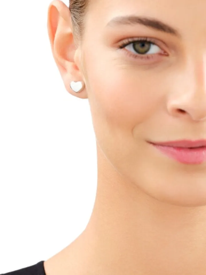 Kolczyki srebrne - serca