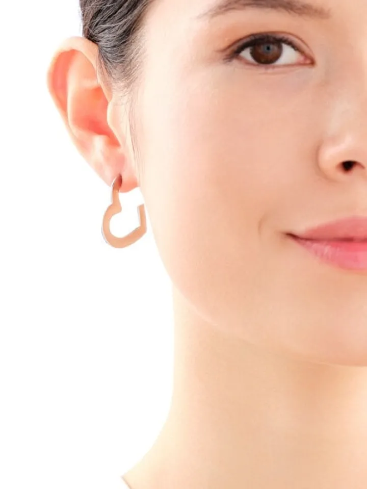 Kolczyki srebrne - serca