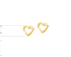 Kolczyki srebrne - serce