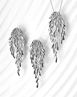 Kolczyki srebrne - skrzydła