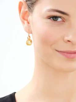 Kolczyki srebrne z bursztynem - kwadraty