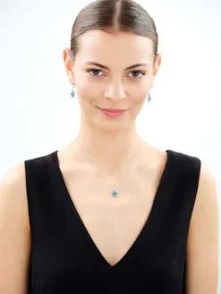 Kolczyki srebrne z cyrkoniami