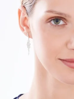 Kolczyki srebrne z cyrkoniami