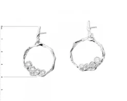 Kolczyki srebrne z cyrkoniami