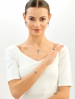 Kolczyki srebrne z cyrkoniami