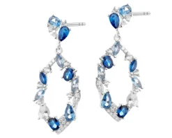 Kolczyki srebrne z cyrkoniami