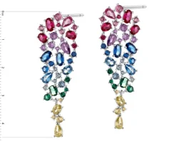 Kolczyki srebrne z cyrkoniami