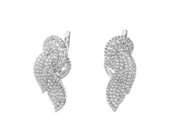 Kolczyki srebrne z cyrkoniami