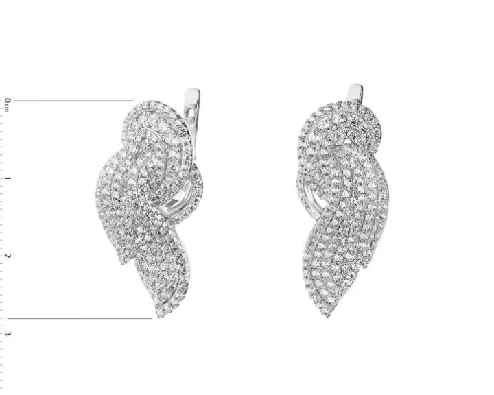 Kolczyki srebrne z cyrkoniami